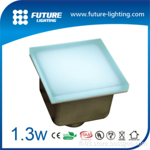 Outdoor DC12V / 24V IP67 Toughened glass led tile light for stair